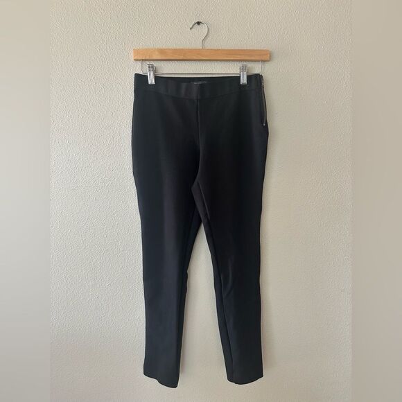 J Crew GiGi Pant Ponte Black With Side Zip Closure Size 6 - Picture 2 of 10